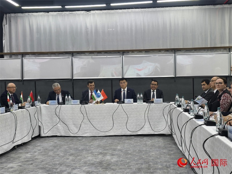 中國駐烏茲別克斯坦大使于駿致辭 人民網(wǎng)記者李強(qiáng)攝