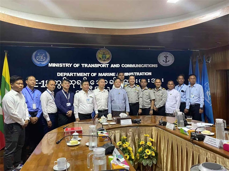 緬甸第18屆國家級港口設(shè)施安全聯(lián)合演習(xí)頒獎(jiǎng)儀式現(xiàn)場。中緬油氣管道公司供圖