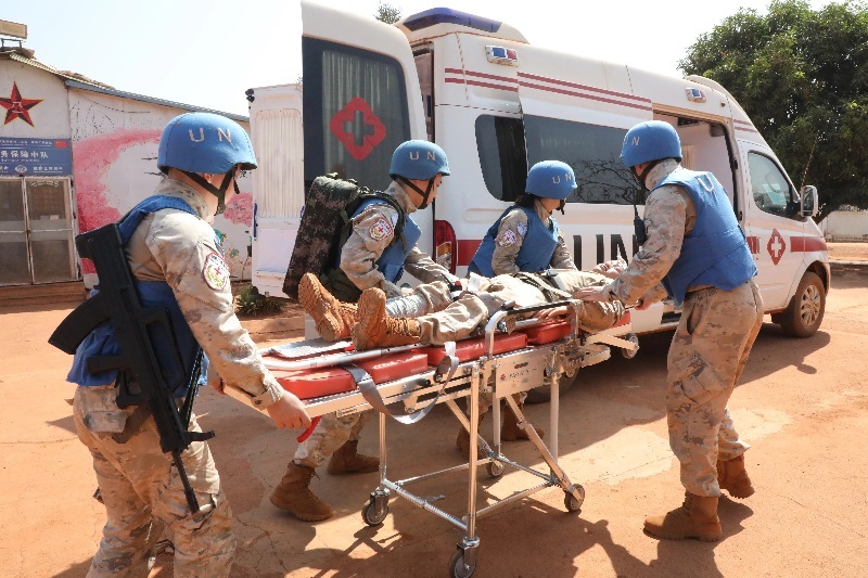 演練現(xiàn)場。張曉昆攝。