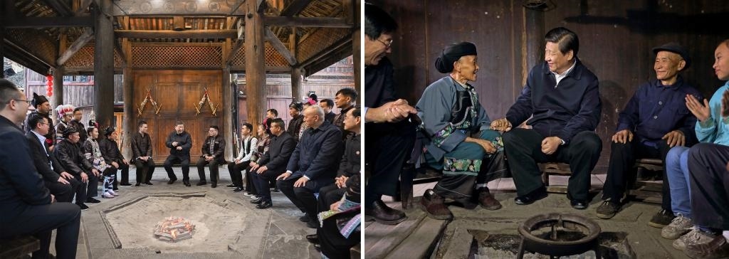 左圖由新華社記者謝環(huán)馳拍攝；右圖由新華社記者蘭紅光拍攝。