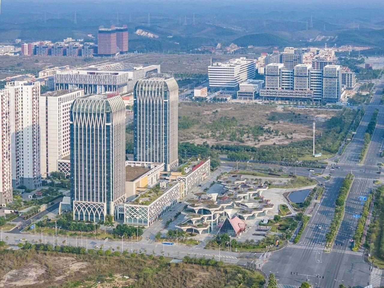 2023年11月，廣西欽州，航拍中國—馬來西亞欽州產(chǎn)業(yè)園區(qū)。