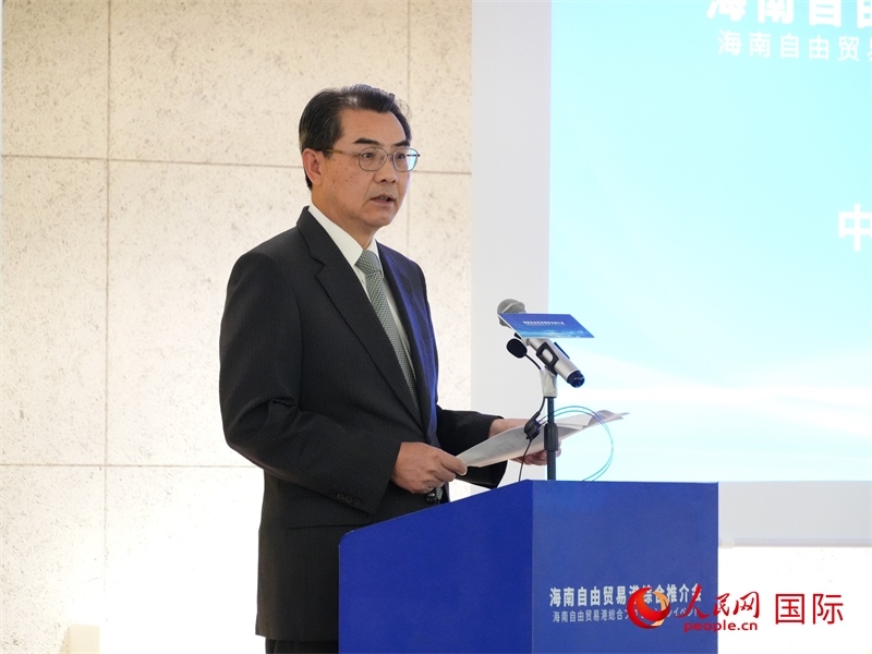 中國(guó)駐日本大使吳江浩致辭。人民網(wǎng) 許可攝